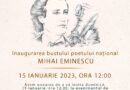 Bustul lui Mihai Eminescu inaugurat la Tulcea